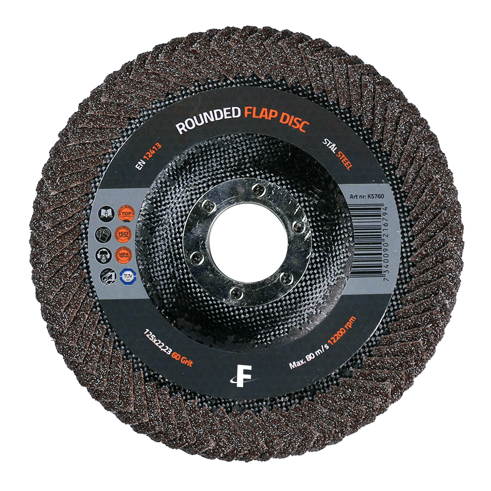 Rounded flap disc