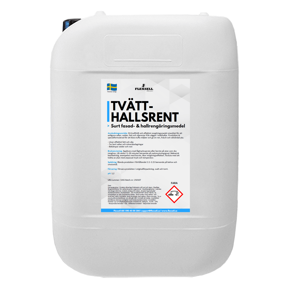 Tvätthallsrent 25L