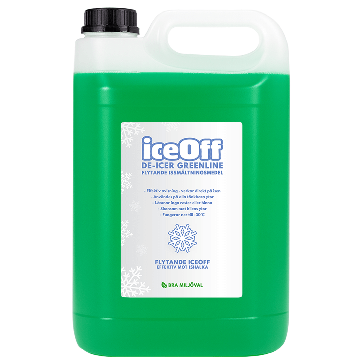 IceOff De-icer Greenline - Flytande issmältning 5L