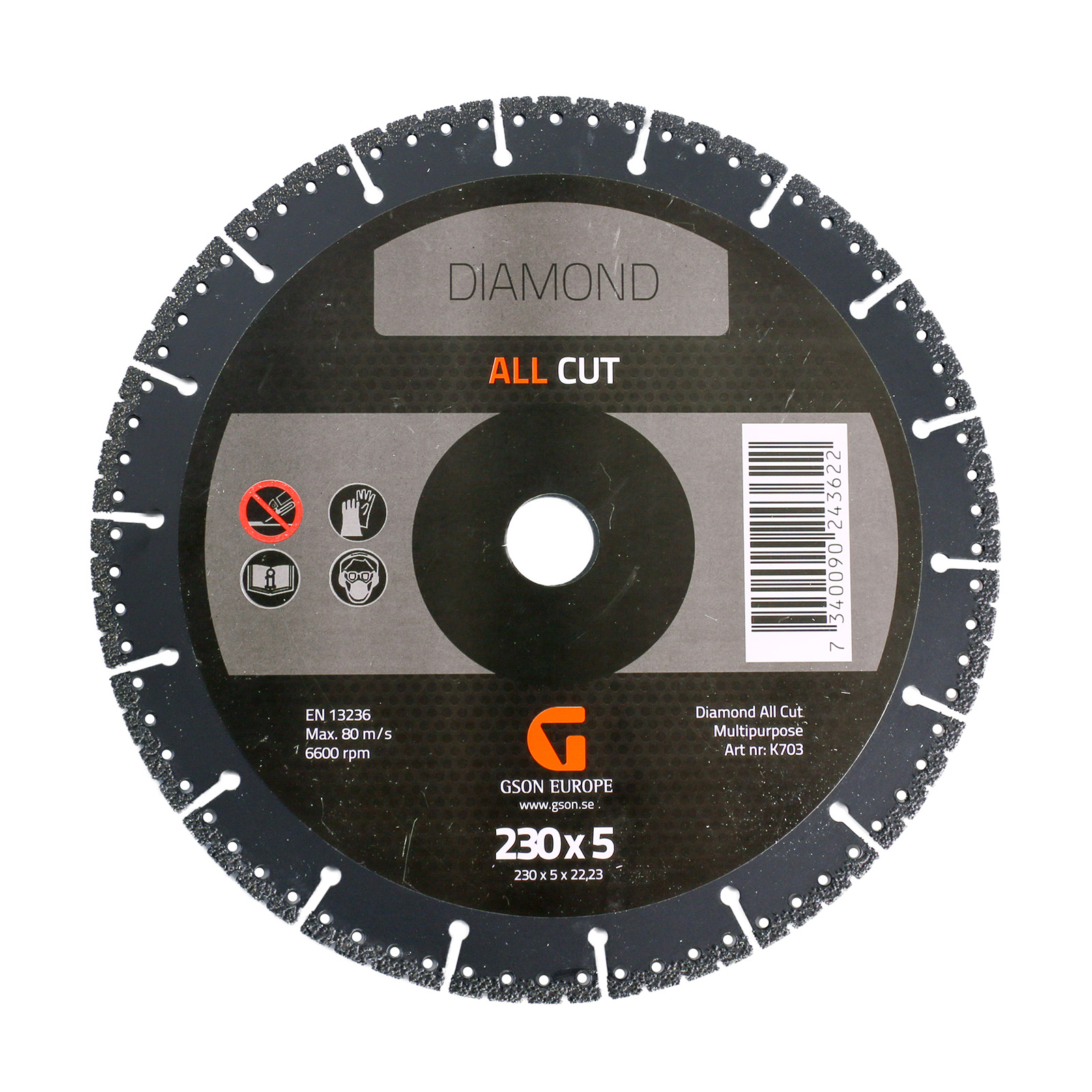 Diamond All Cut Cutting Disc 230x5,0x22,23mm