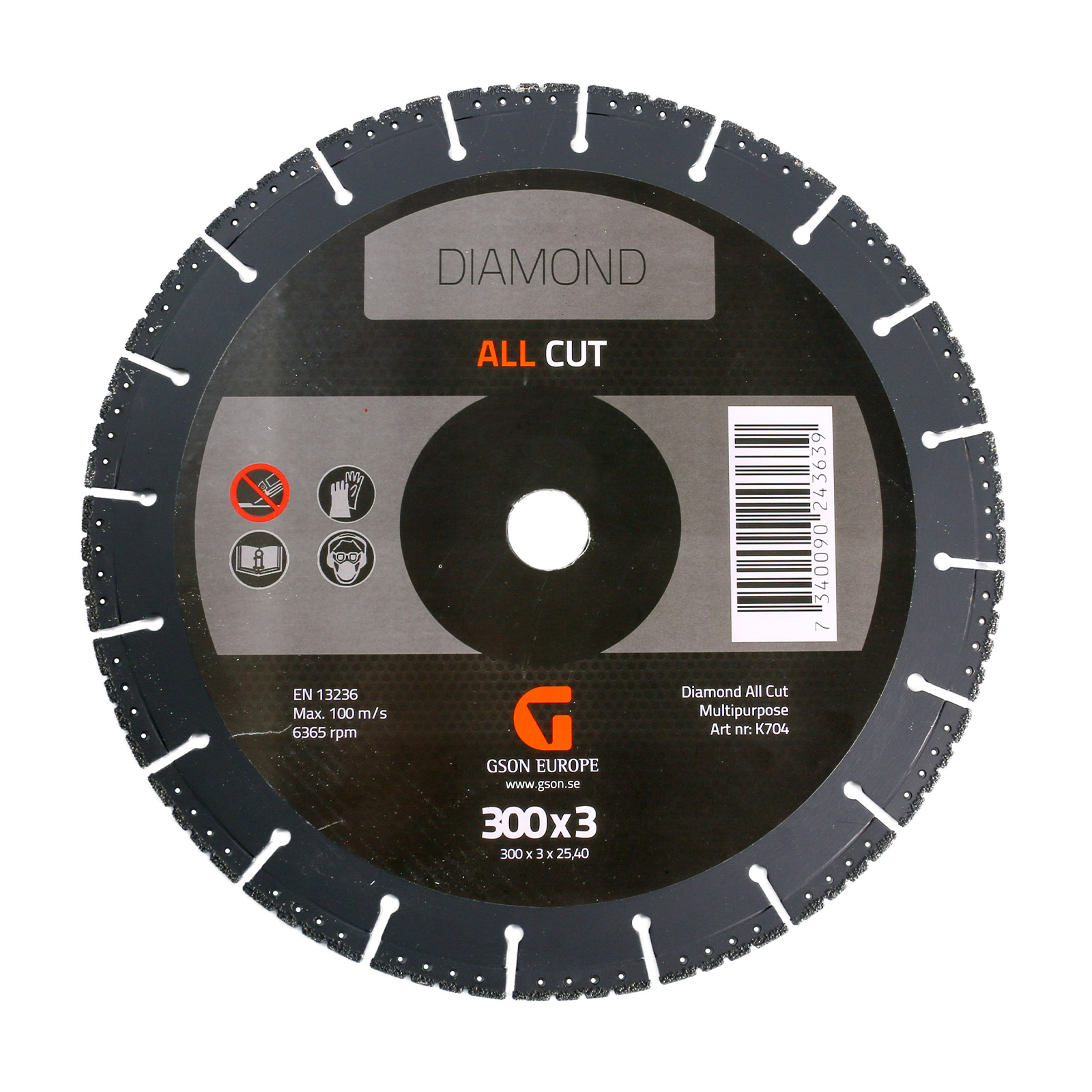 Diamond All Cut Cutting Disc 300x3,0x25,40mm