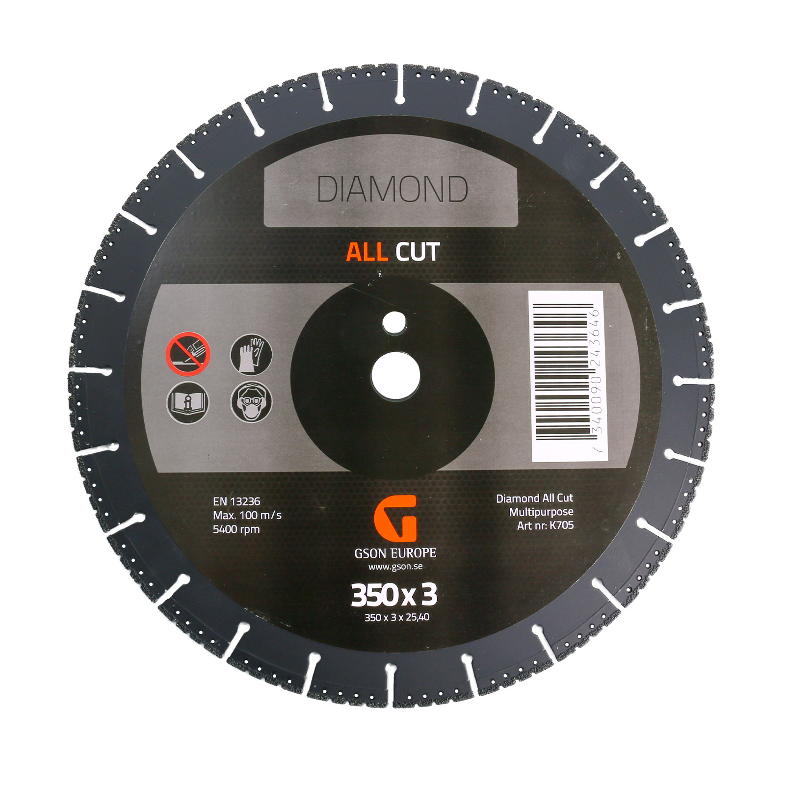 Diamond All Cut Cutting Disc 350x3,0x25,40mm